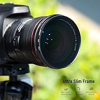 Vista 4 de NEEWER Kit de Filtro ND Fijo 58mm ND2 ND4 ND8 ND16 Filtro de Densidad Neutra y Kit de Accesorios, Pluma de Lente, Bolsa de Filtro Incluida