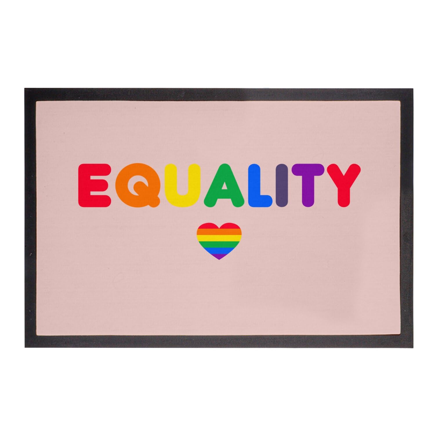 Paillasson rose EqualityHeart pour célébrer l'amour et la diversité