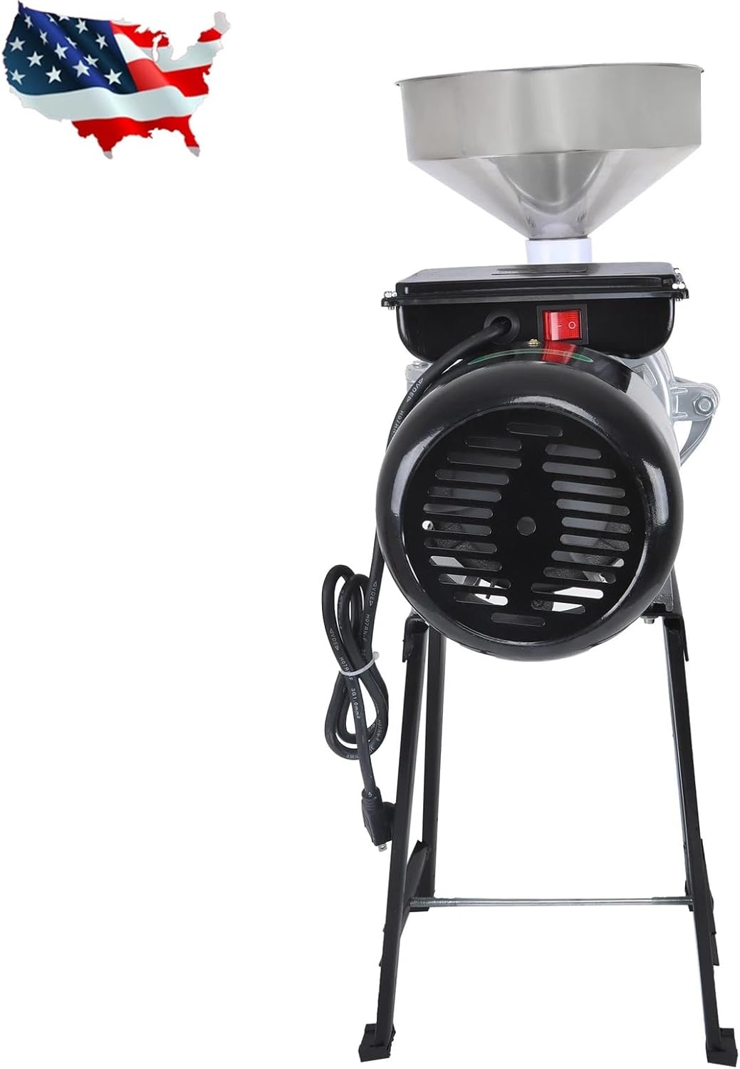 Corn Wheat Flour Cereal Wet & Dry 1500W 110V Grinder Grain Mill Electric