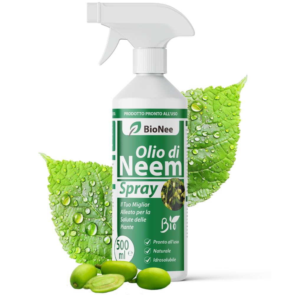 Olio di Neem Concentrato Biologico Insetticida Naturale 500 ml Spray