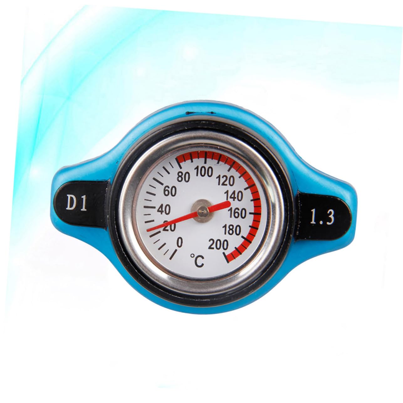 Coperchio Serbatoio Acqua Auto con Termometro, 1.3 Bar Grande | Quadrante Analogico Leggibile, Controllo Rapido del Liquido Refrigerante, Abs e Lega di Alluminio, per Auto