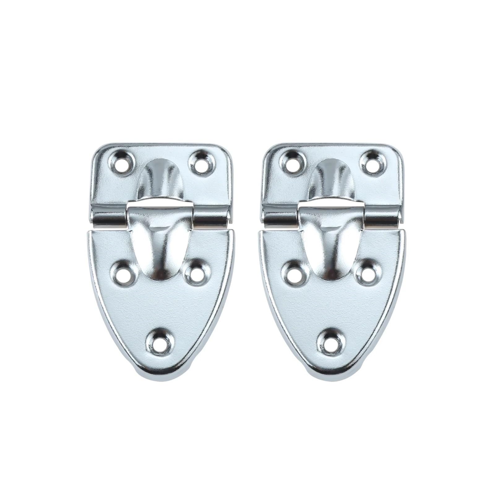 Folding Door Hinge,2pcs 5 Hole Luggage Case Metal Hinges for Furniture Jewelry Box Toolbox Wood Wine 64 * 40mm