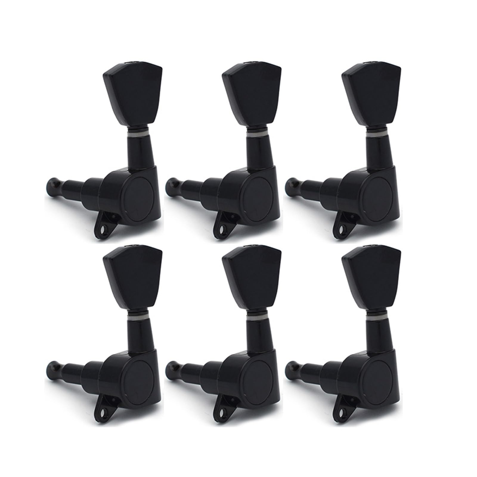 electric guitar tuning pegs Black Right And Left Hand Guitar Locking String Tuning Pegs Tuner Machine Heads For Acoustic Electric Guitar (Color : 6L)