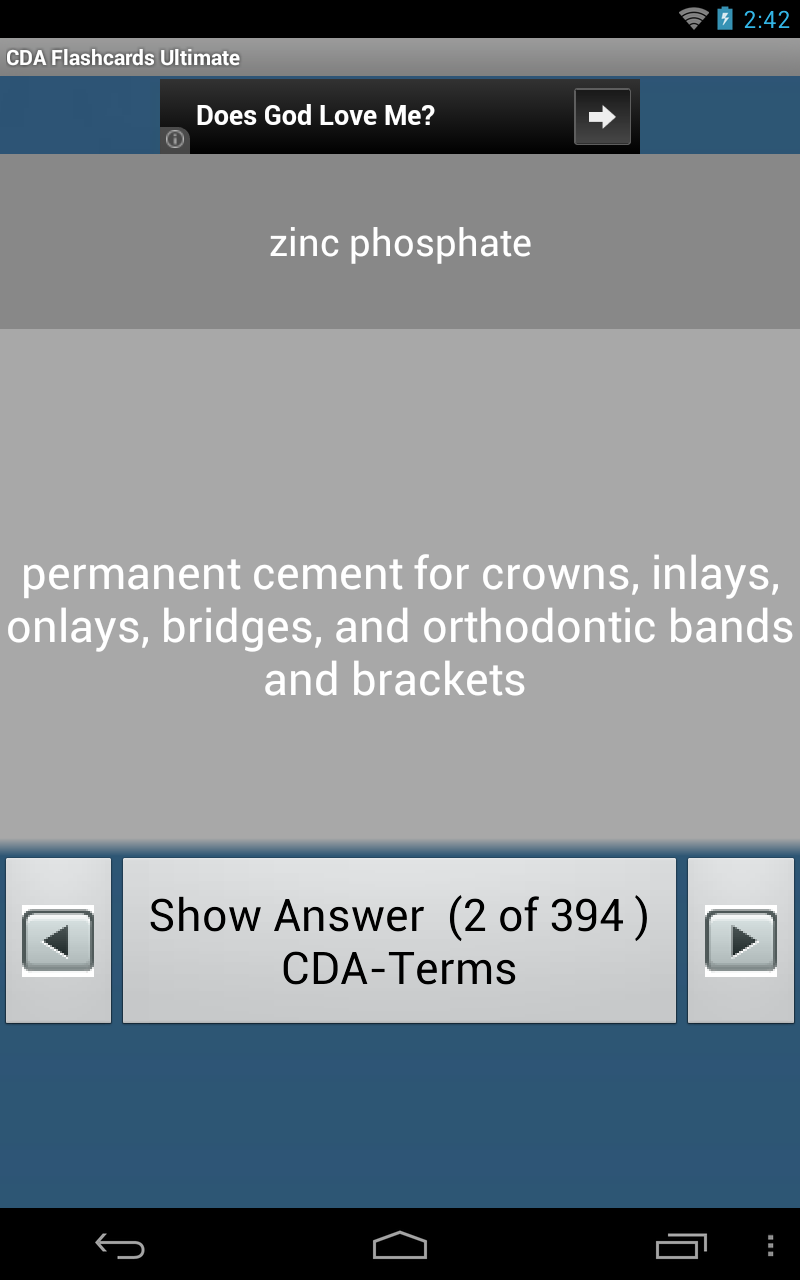 CDA Flashcards Ultimate - App on Amazon Appstore
