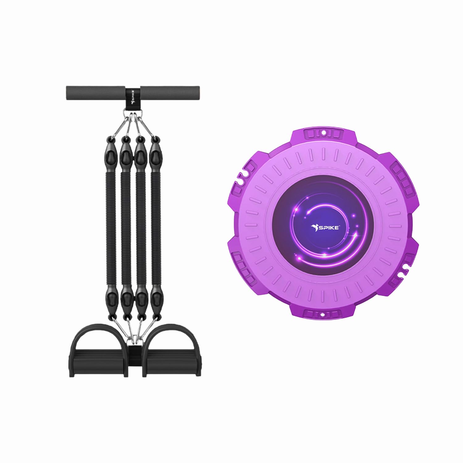 Spike Pro Tummy Trimmer 1 Set Four-Tube Pull Rope Elastic Sit up Rope Abdomen Leg Exerciser Sit up Home Exercise (Spike Pro Tummy Trimmer + Spike Tummy Twister) (B0CTMR9XLF) Amazon Price History, Amazon Price Tracker