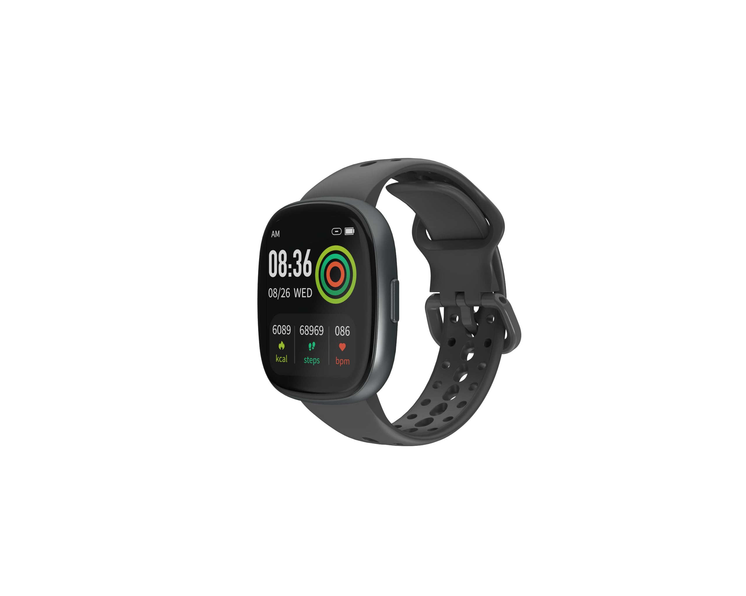 Smart Call Watch Pedometer Heart Rate Alarm Clock Outdoor Sports Monitor Gaming Multifunction Bluetooth Smart Watch (Black)