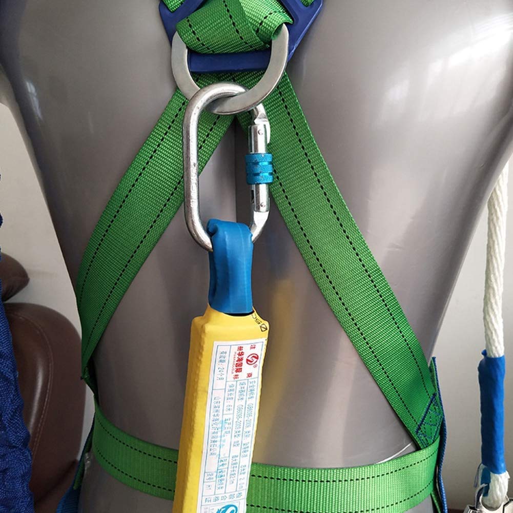 SwaYve Arnés Seguro de Cuerpo Completo, Cinturón de Seguridad para Trabajos Aéreos Arnés de Escalada, Industria de Protección Contra Caídas Cinturón de Seguridad de Protección Contra Caídas Arnés de C