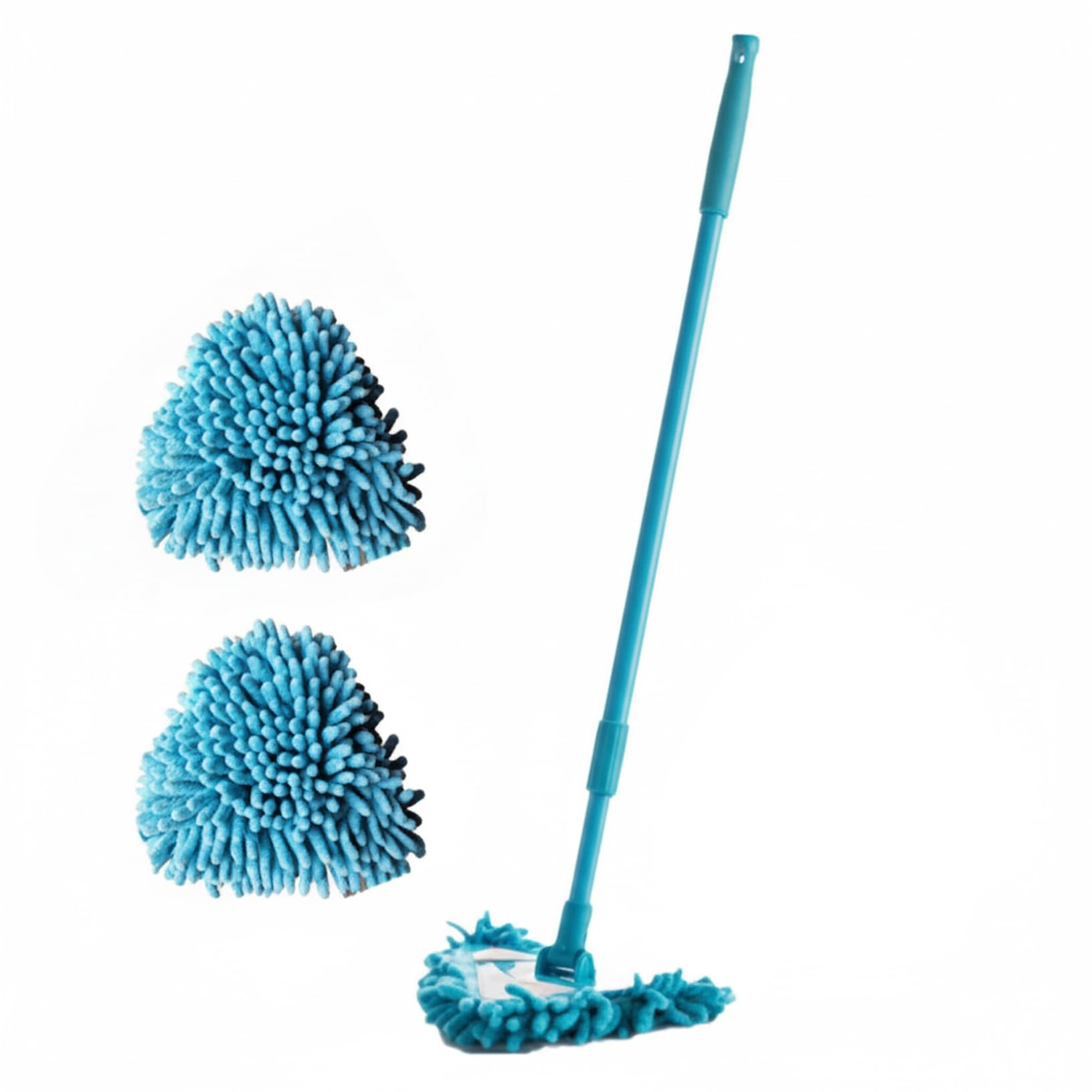 String Mops, Mini Mop, Reusable Chenille Mop with Extendable Handle for Small Areas Cleaning for Floor, Wall, Shower and Car