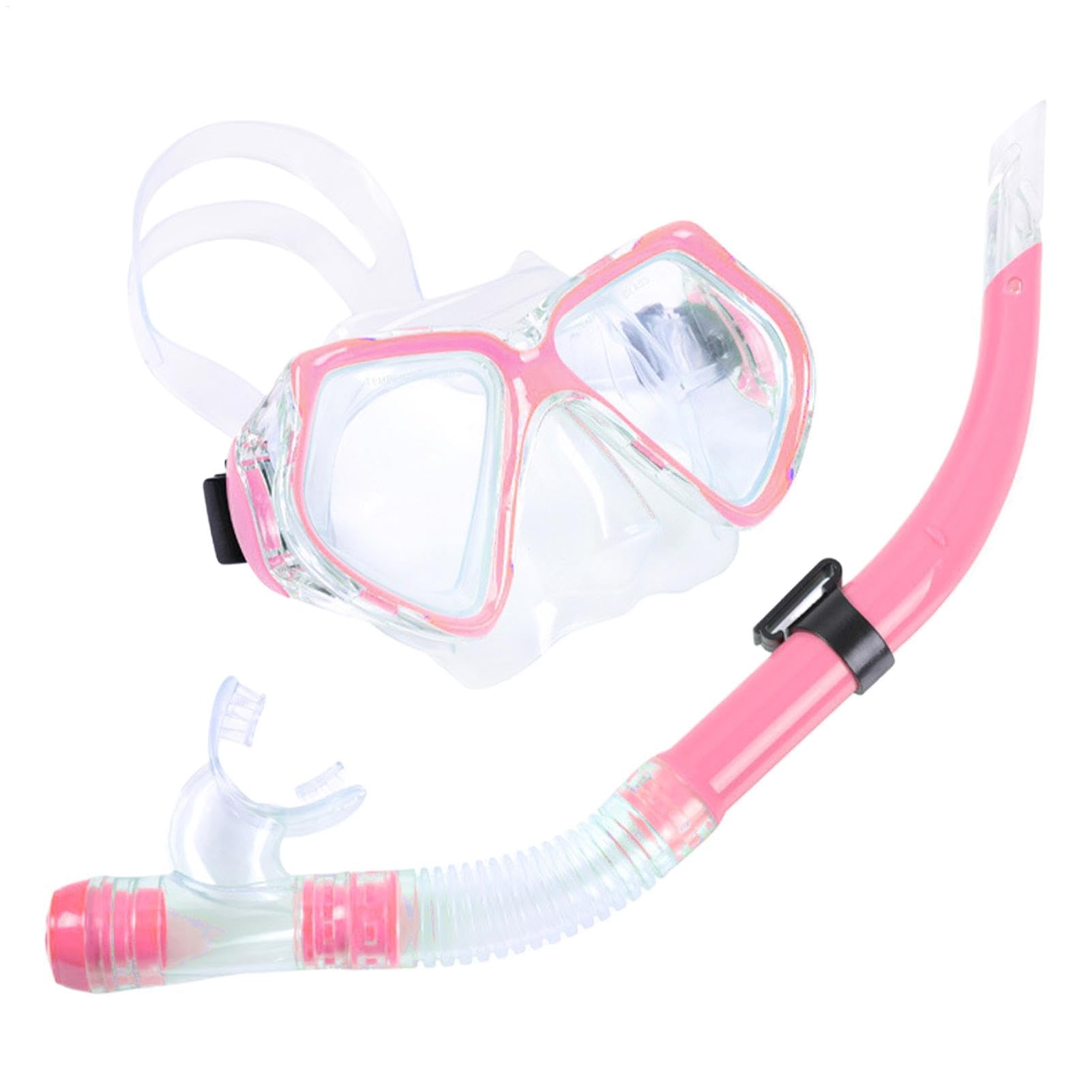 Set da snorkeling per adulti, maschera da nuoto per adulti, anti-perdite e anti-appannamento, attrezzatura professionale per snorkeling, vista panoramica, respirazione sicura