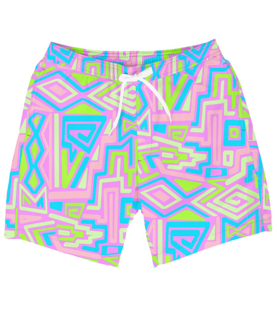 Tipsy Elves Men's Stretch Swim Trunks 7 Inch Inseam