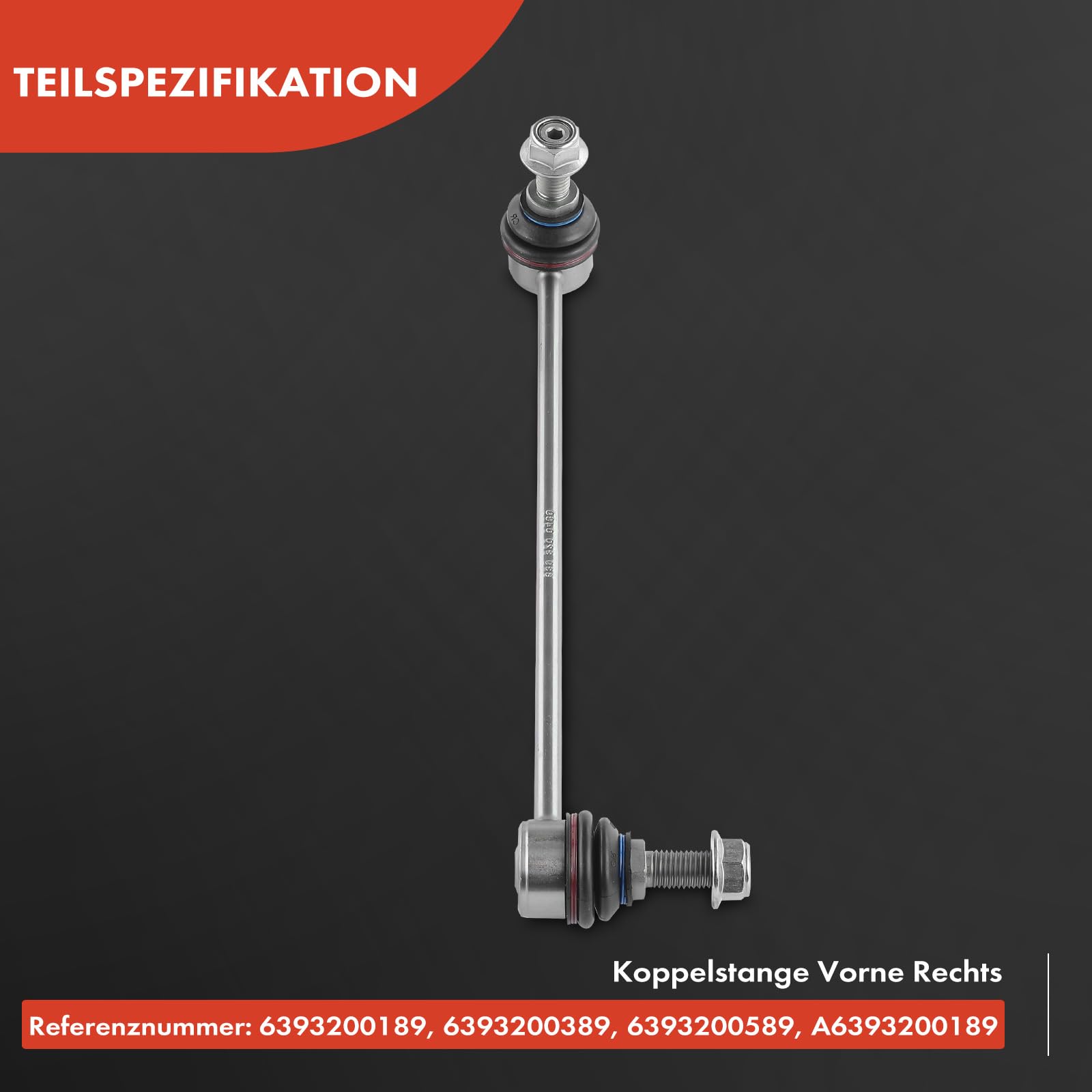 Barre Di Accoppiamento Per Mercedes Viano E Vito W639 - Assale Anteriore Sinistro/Destro Con Dado, Ricambio Originale - Foto 6