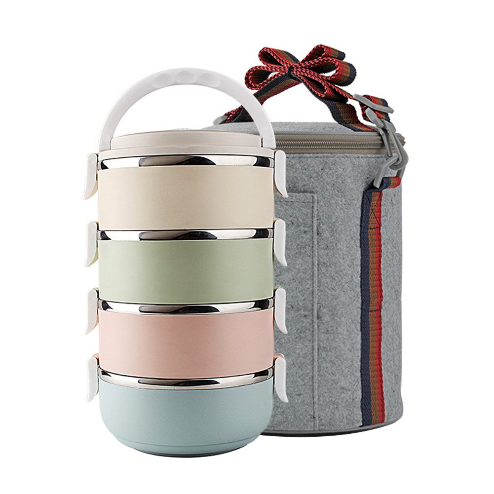 Bento Lunch Box, Portable Lunch Box INOX Boite Qui Garde Repas Chaud