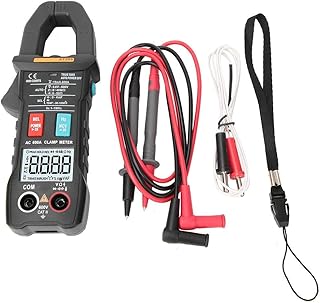 JF-XUAN Multimeter, ANENG ST205 Clamp Meter Volt Amp Tester Meter Ammeter Voltmeter Automatic Range True RMS Digital Electricians Tools(Black) Digital Multimeter