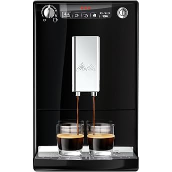 Melitta Caffeo Solo E950 slim fully automatic coffee machine with pre-brewing function 15 bar LED display height-adjustable c