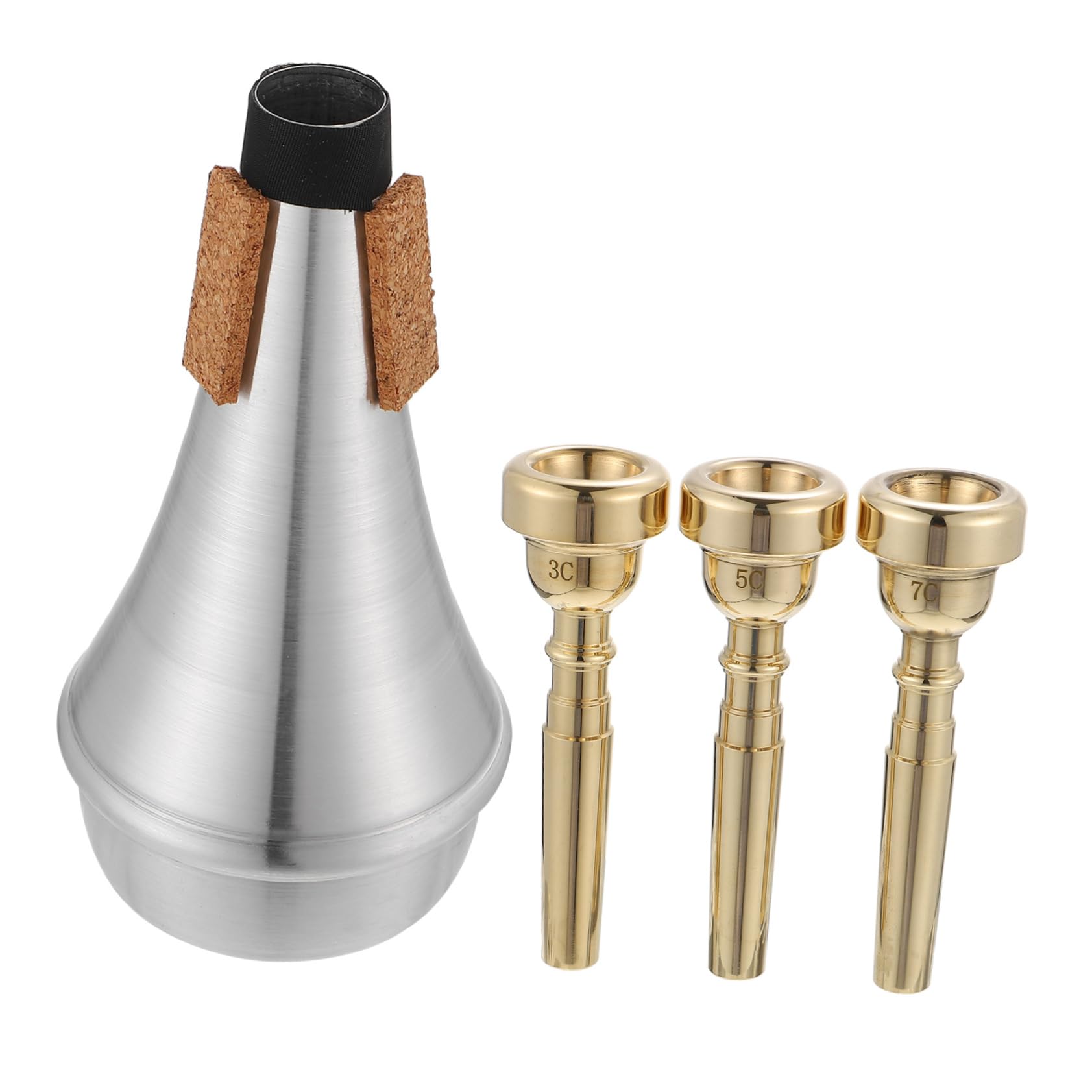 UPKOCH Sordina per Tromba in Metallo Bocchino per Tromba di Ricambio Accessorio per Strumenti Musicali Utile per Trombettisti Principianti e Professionisti Facile da Pulire