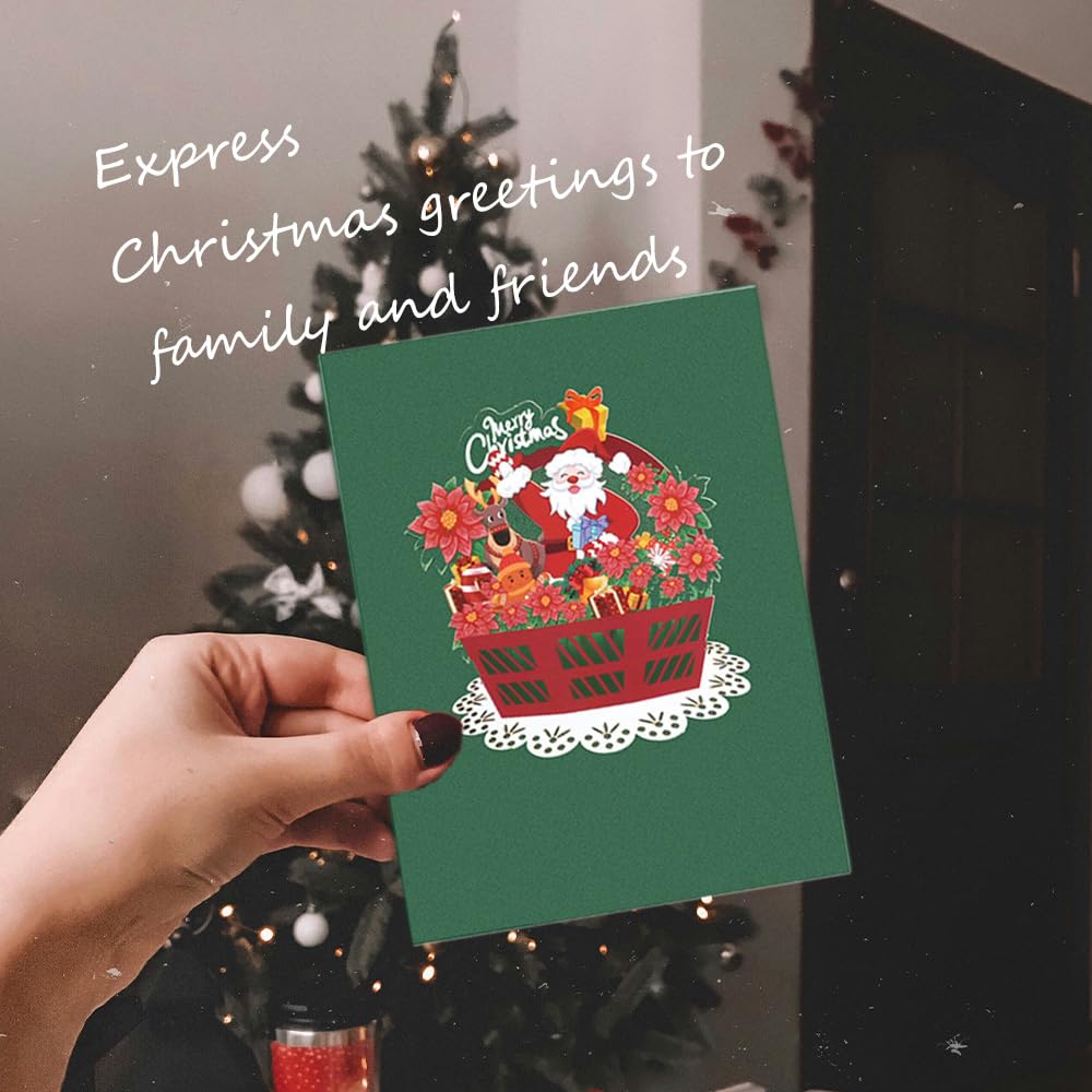 3D Christmas Cards Pop Up Biglietti Auguri Natale Con Buste