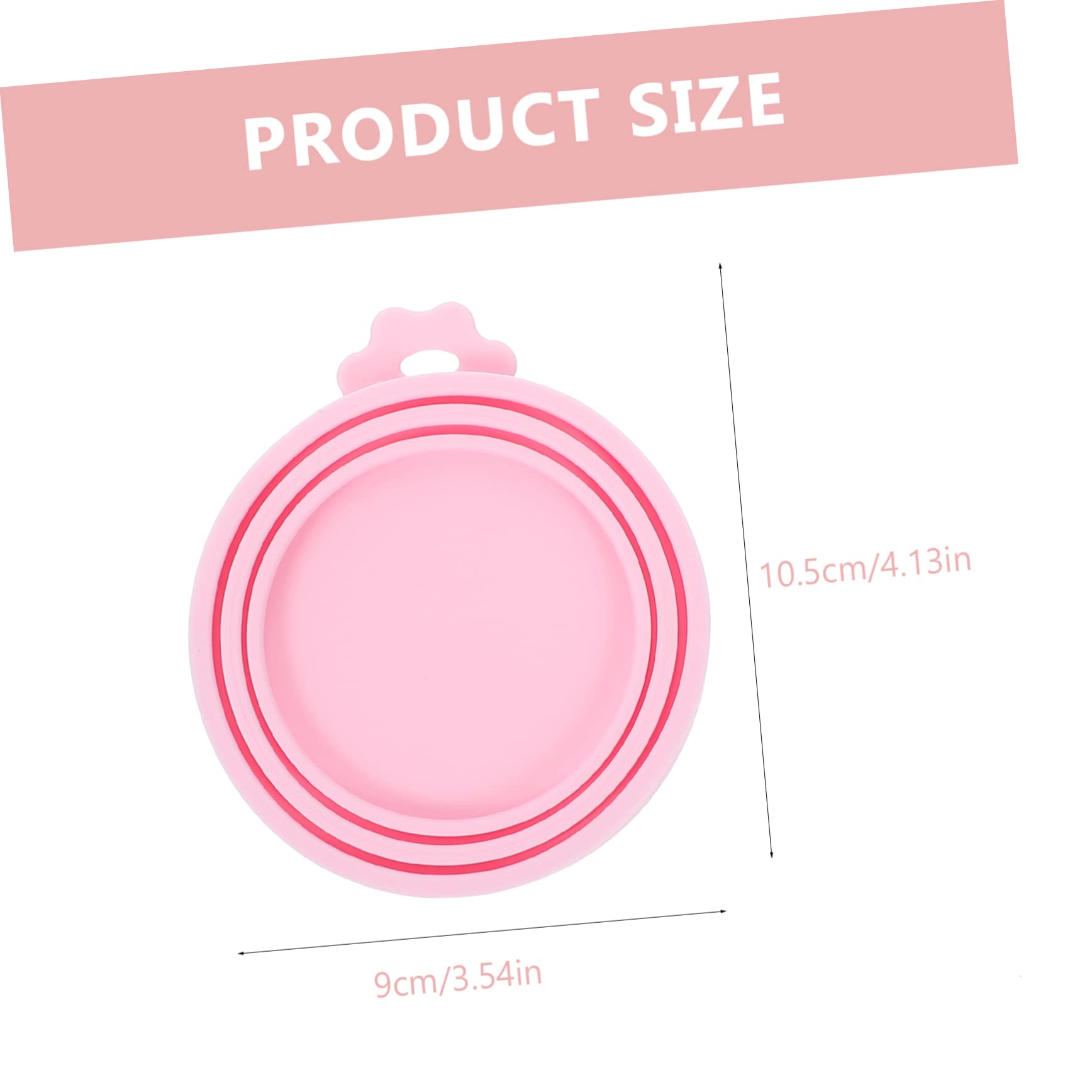 Totority Pet Food Can Lids and Spoon 3 Pack Reusable Lids for Cat Food Dishwasher Safe Fresh-Keeping Silicone Can Covers