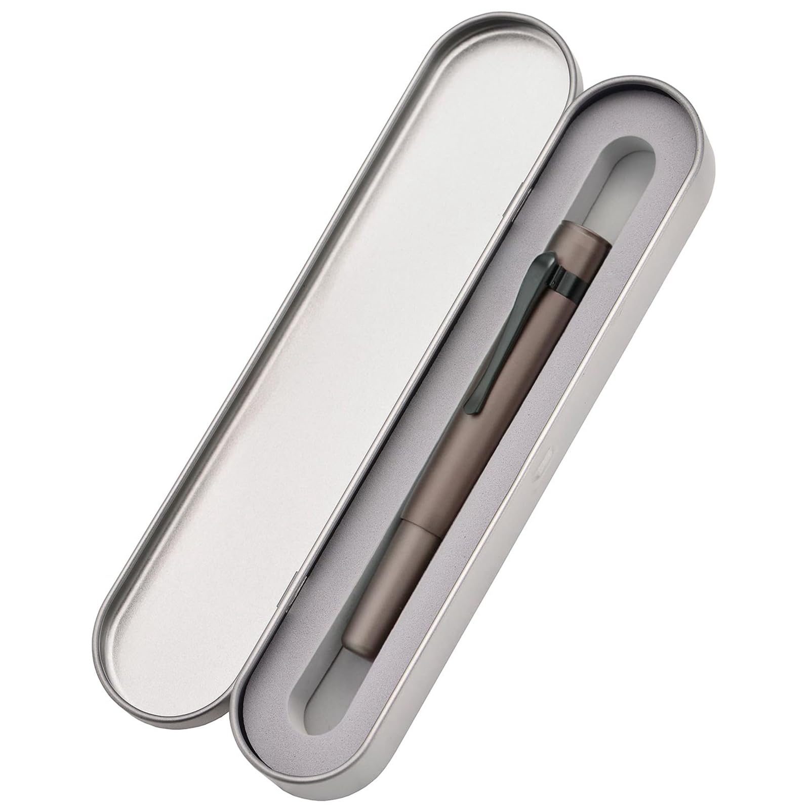HONG DIAN M2 Black Forest Mini Rollerball Pen, Fine Point 0.5mm, Sleek Aluminium Pocket Pen with Black Ink Refill - Image 4