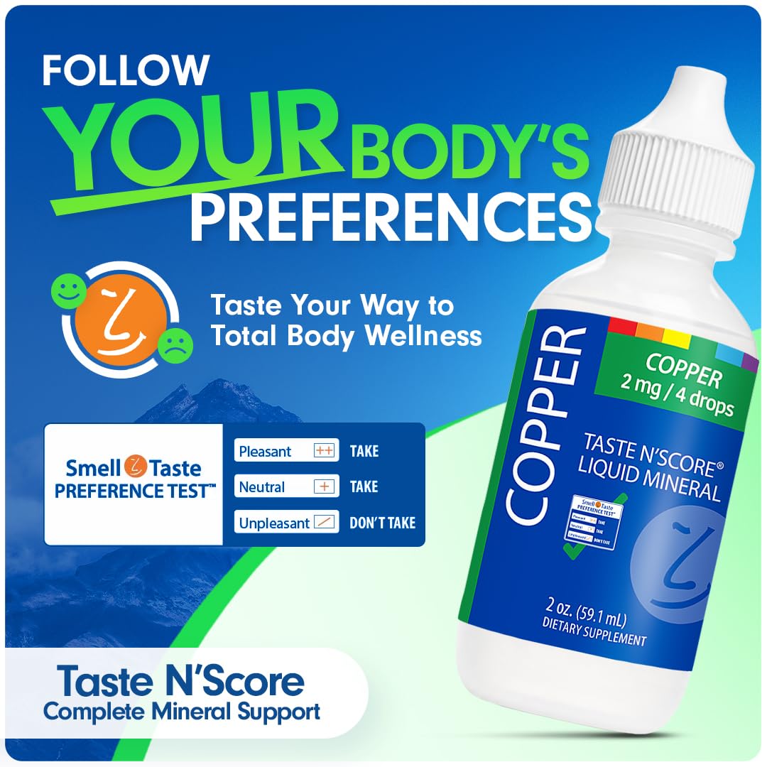 Taste N' Score Copper Liquid Ionic Supplement; 100% Pure; 2 mg; 177 Servings — Amazon image 4