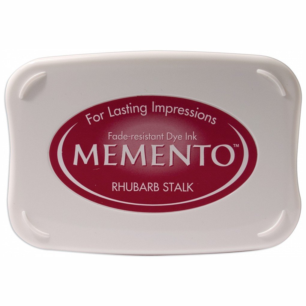 Tsukineko Memento Full Size Dye Ink Pad-Rhubarb