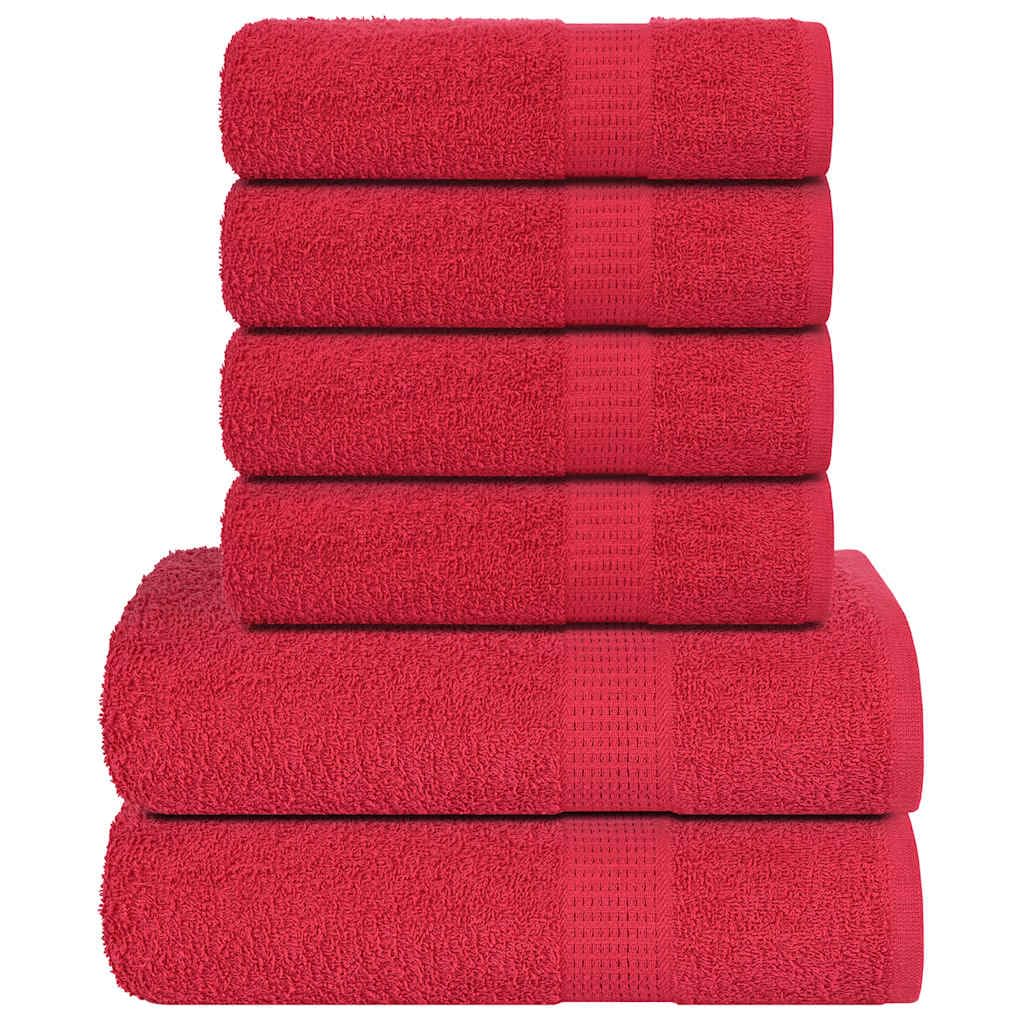 Juego de 6 toallas Frogn de algodón con 4 toallas de mano y 2 de ducha para baño