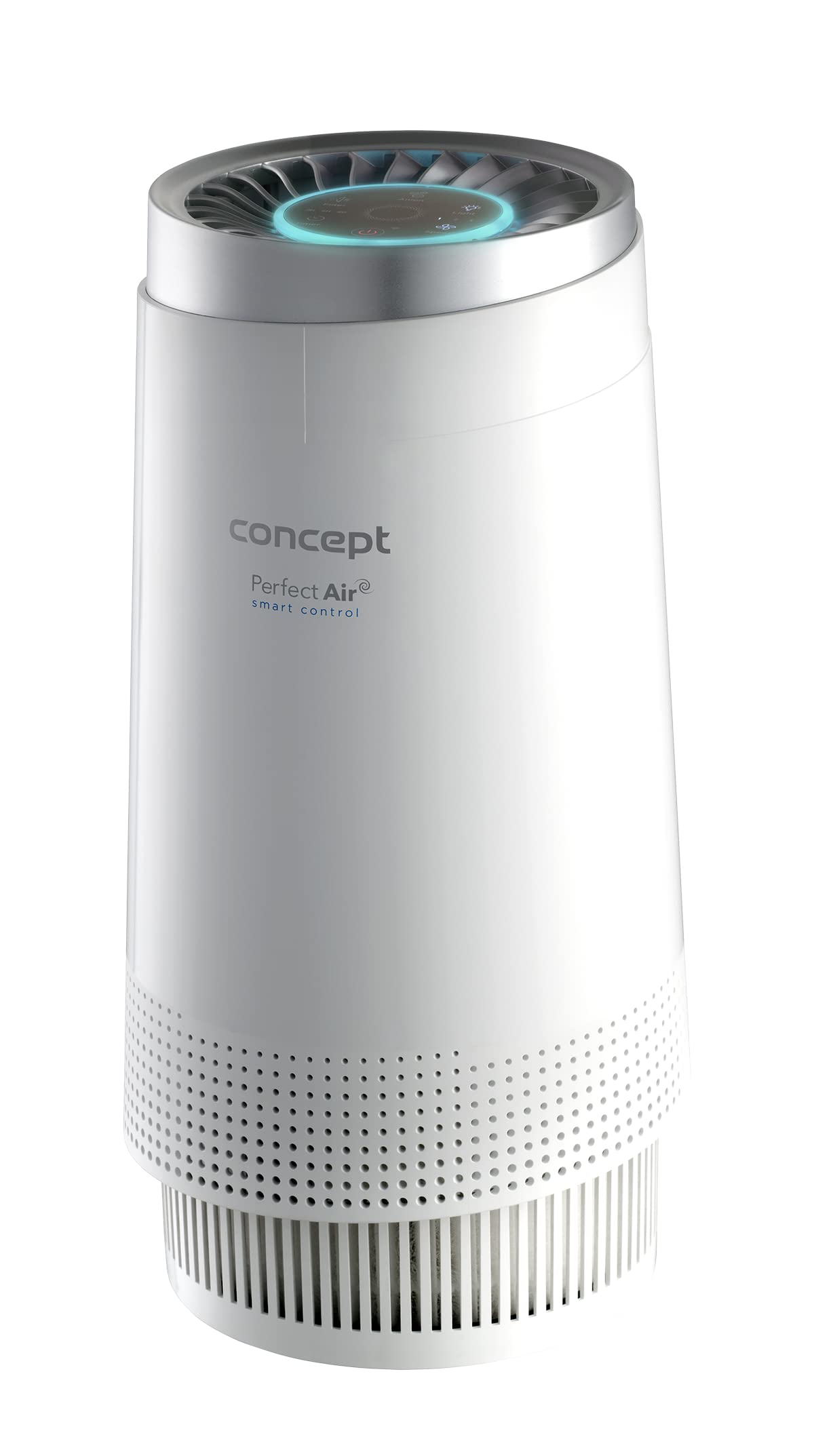 Concept Perfect Air Smart CA1010 - Purificatore d'aria con tre livelli di filtro dell'aria HEPA-13, filtro a carbone, ionizzatore, circolazione dell'aria: 130 m³/h, adatto per ambienti fino a 20 m²