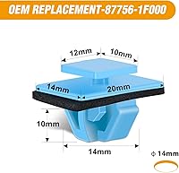 Vista 2 de GOOACC 50 piezas de clip de remache de montaje de moldura exterior con sello para panel de balancín para Hyundai Kia 87756-1F000 Elantra Kona Santa