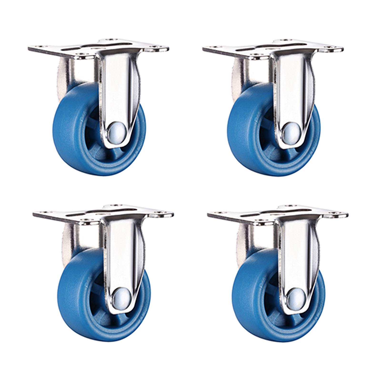 GYEQXKT Heavy Duty 4" Swivel Caster Wheels -Nylon Plate Replacement Casters for Furniture Trolleys & Flower Pots - Smooth Movement Stability & Easy Mobility