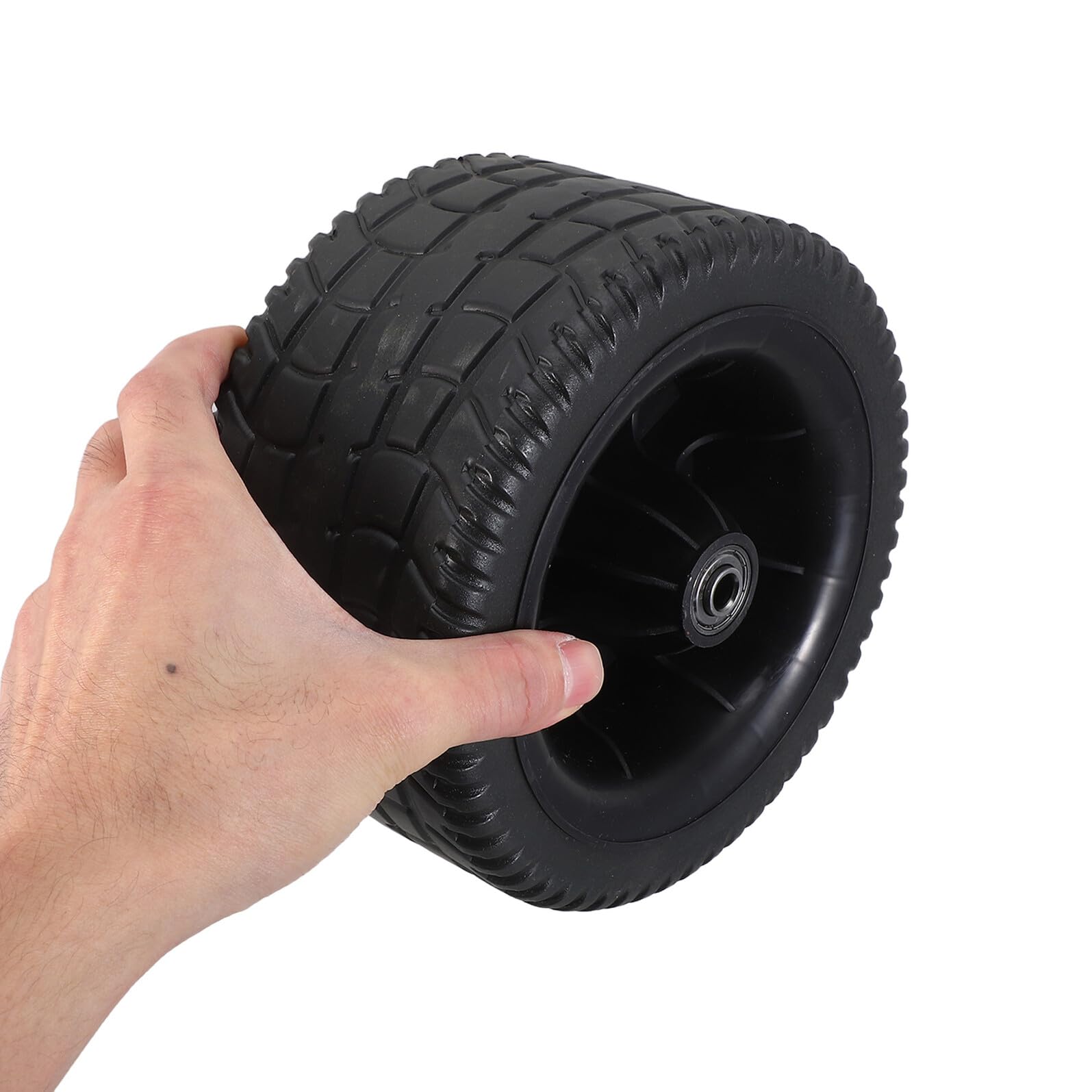 Lot de 2 Roues de Rechange en Caoutchouc 7 Pouces pour Compresseur d'Air et Chariot Utilitaire Kit Résistant aux Intempéries Haute Capacité de Charge Maniabilité Optimale pour