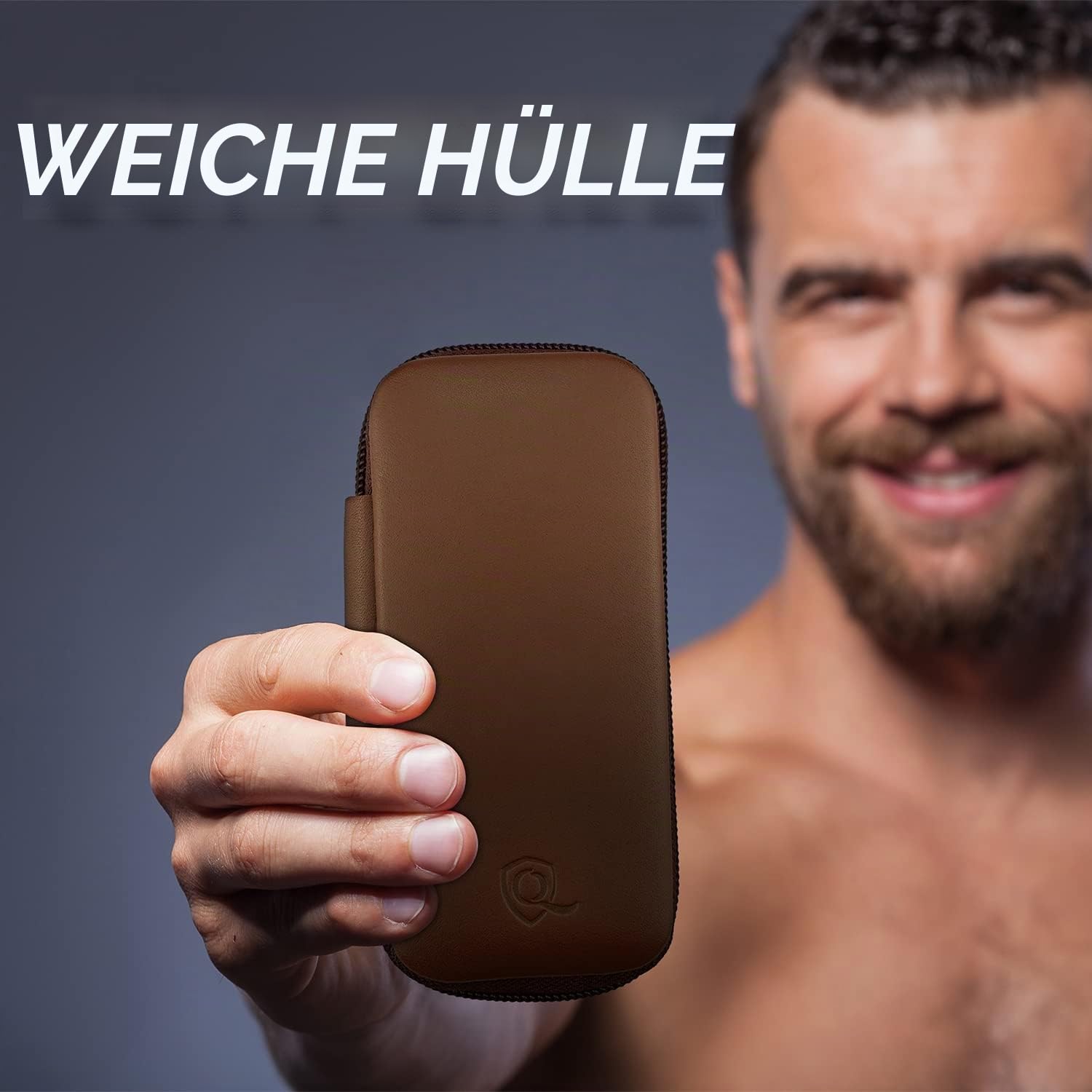 marQus Maniküre Set Damen und Herren Solingen Made in Germany 7 Teile mit patenierter Glasfeile für Hand- und Fußpflege - Echt Leder Etui handlich und weich