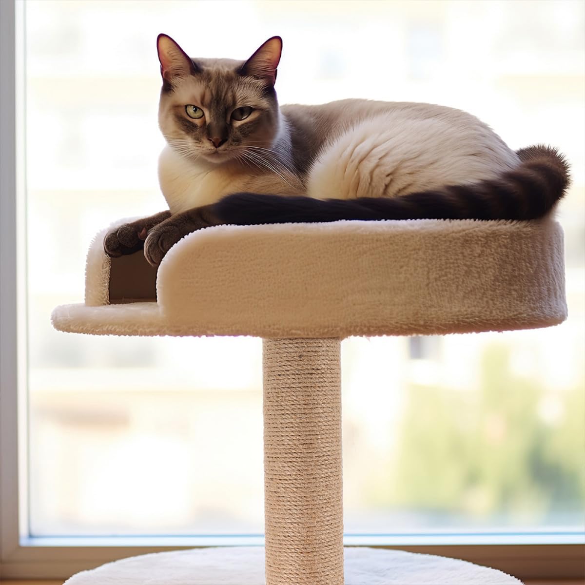 Toddmomy 2 Pezzi Tiragraffi Sostitutivi in Sisal 40 Cm, Accessori Fai da Te per Tiragraffi per Gatti da Interno, Palo Robusto per Gattini e Gatti, Risparmio Spazio per Piccoli Appartamenti