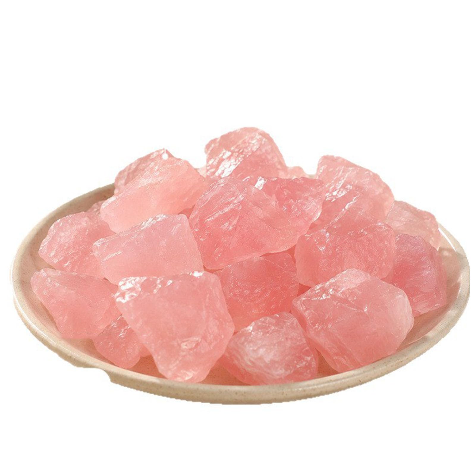 Zooeeyll Natural Rose Quartz Crystals Bulk Raw Healing Crystal Stones