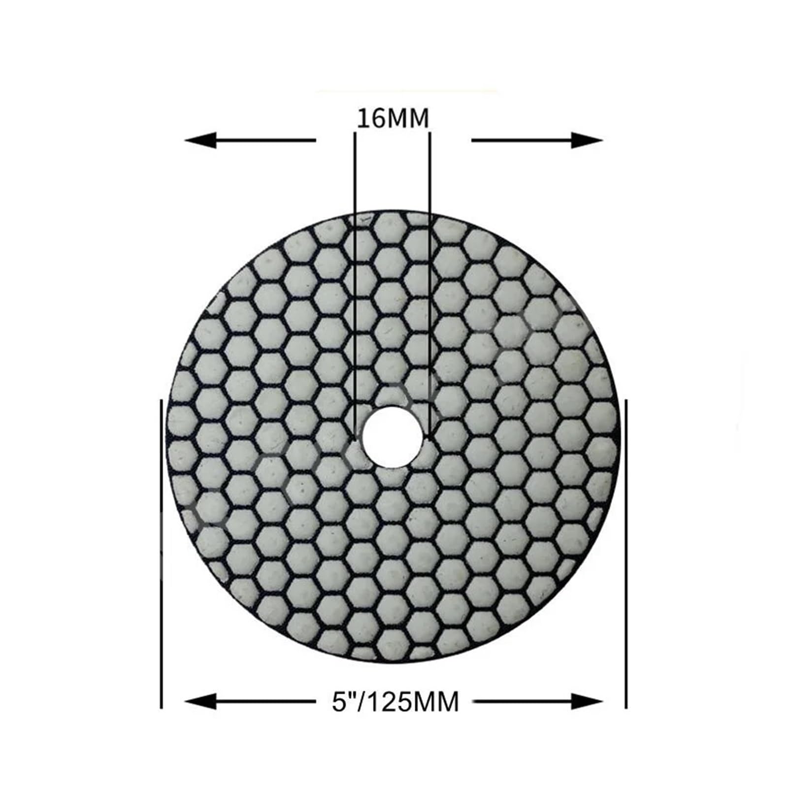("en": 7 almohadillas de pulido de diamante seco de 125 mm y 180 mm para limpieza y pulidora de mármol discos de lijado de 7 pulgadas)