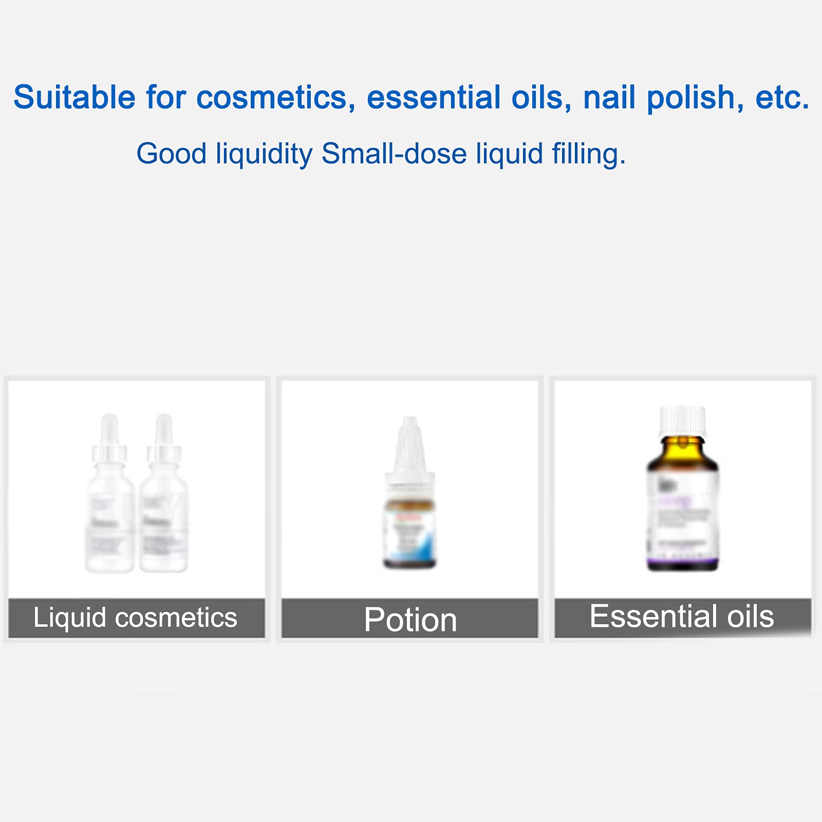 Riempitrice Liquida ​per Liquidi, Riempitrice A Ugello Singolo, Macchina per Riempimento 1-85 ML, Riempitrice Automatica di Liquidi A Controllo Digitale, Pompa Peristaltica, per Cosmetici Liquidi, O