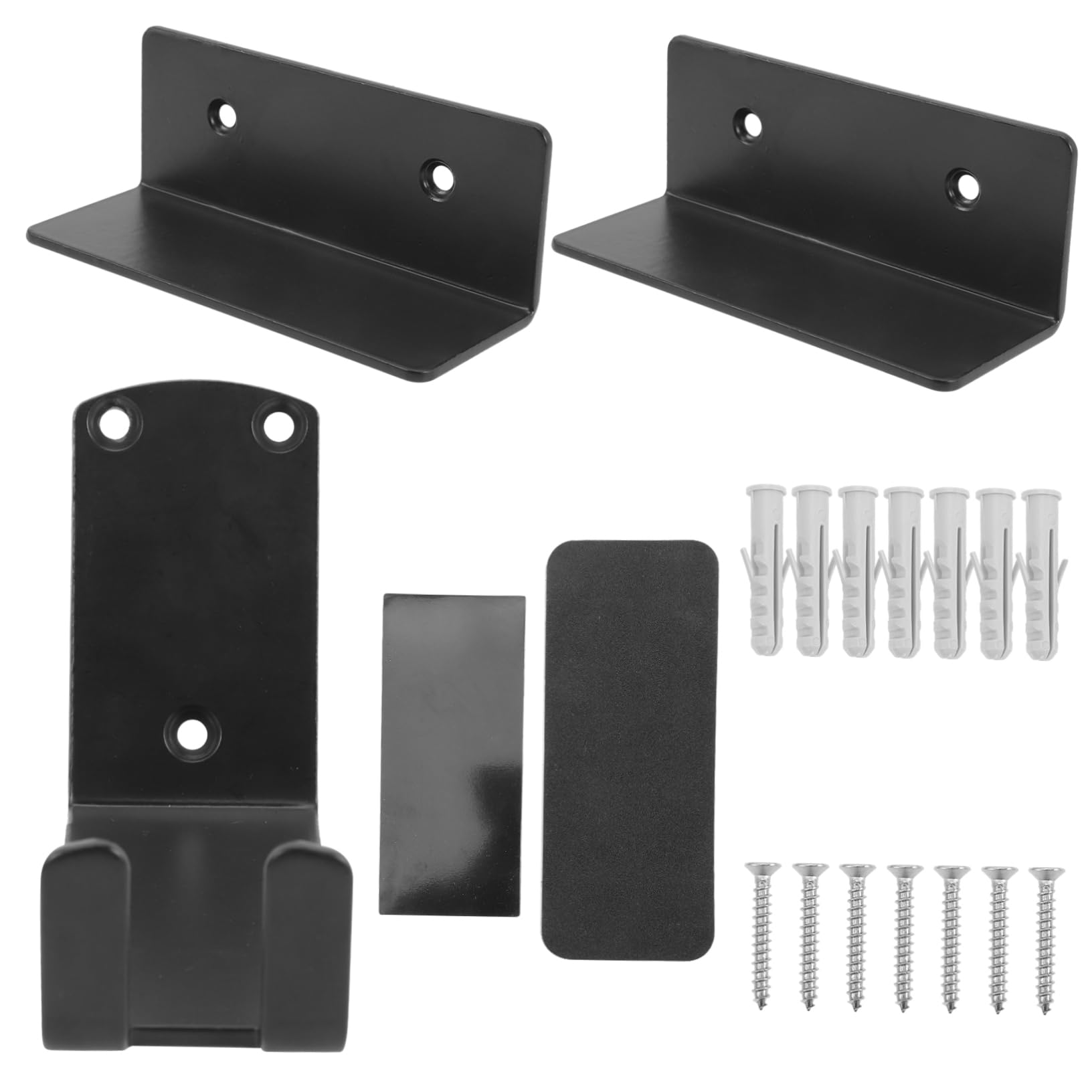 KALLORY 1 Set Heavy Duty Wall Mount Bike Hanger Indoor Bicycle Storage Rack for Mountain Endurance Bikes with Protector Pads Smooth Surface Convenient