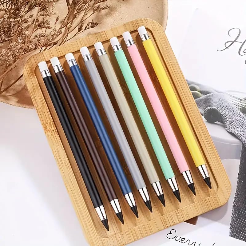 SHOPVILLA 4Set Infinity Metal Pencil with Nibs-2, Infinite Never Ending ...
