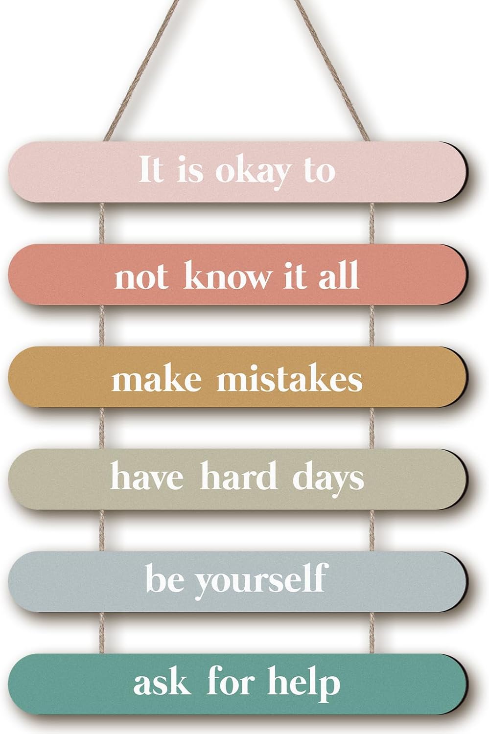 Yousoontic Boho Classroom Decor It Is Okay to Be Yourself Wooden Positive Affirmations Wall Decor Inspirational Hanging Art Mental Health Awareness Decoration for School Classroom Therapy Office Yousoontic Boho Classroom Decor It Is Okay to Be Yourself Wooden Positive Affirmations Wall Decor Inspirational Hanging Art Mental Health Awareness Decoration for School Classroom Therapy Office
