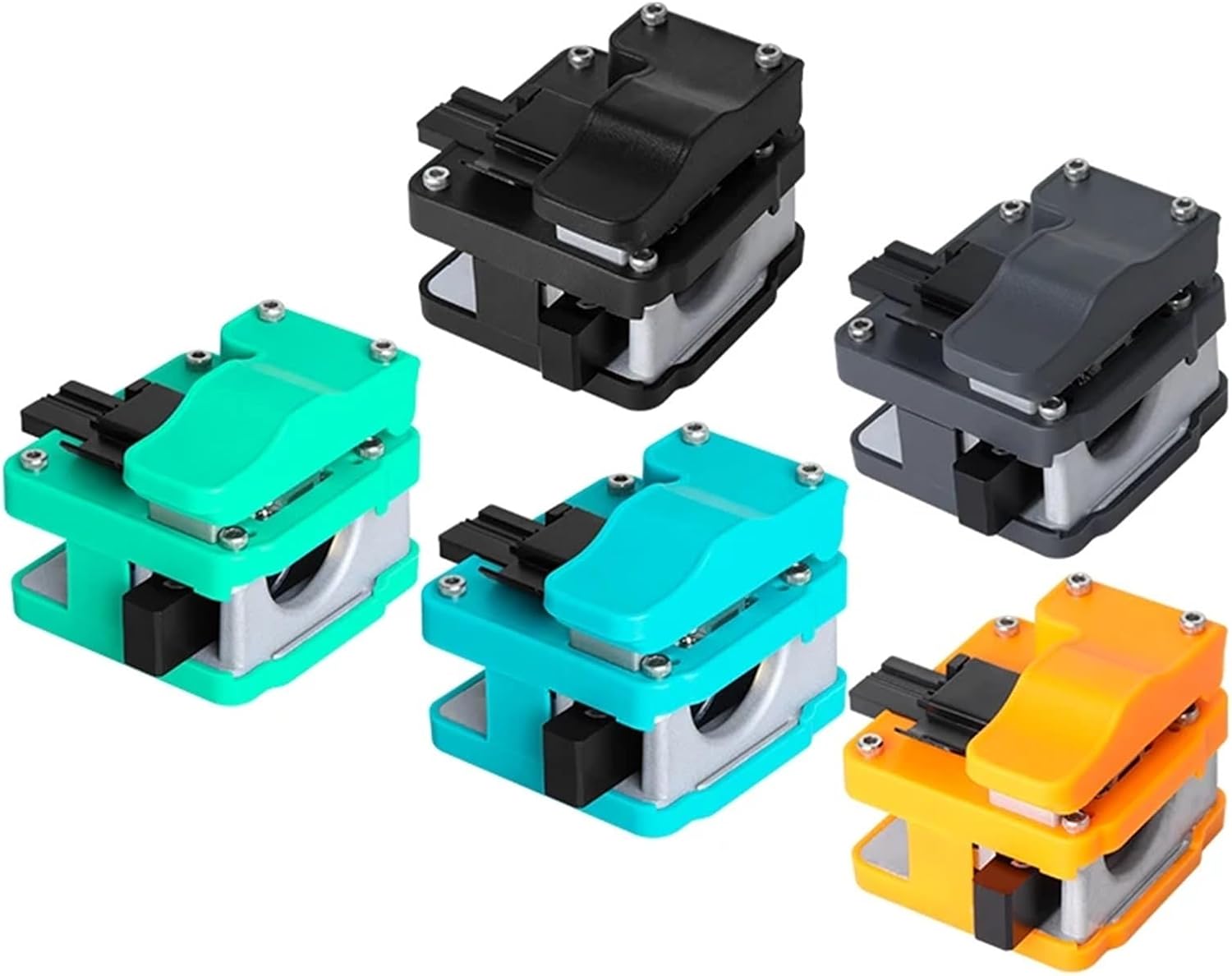 High-Precision Fiber Cleaver with Waste Fiber Box Fiber Optic Cable Cutter Fiber Fusion splicer Cutter (Color : YYS-CT25OR)