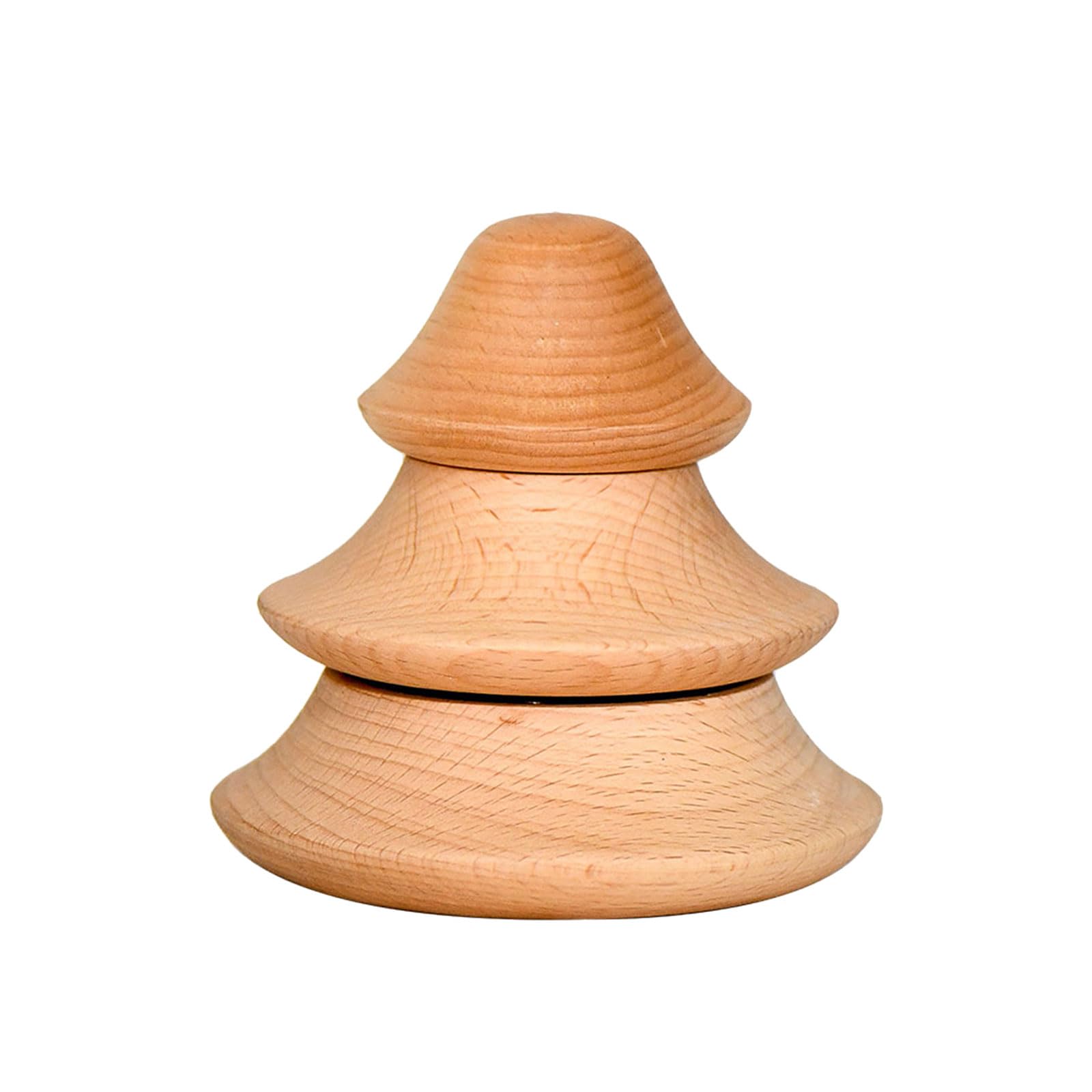 Jazuaiao Rotating Mushroom Musical Box, Wooden Craftsmanship with Classical Melodies, Kids Adult Home Decoration Handcraft Wooden Mushroom Rotating Musical Box