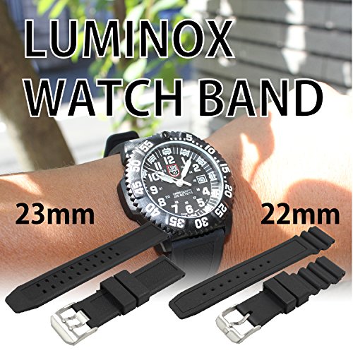 最安値 Taro S 交換用時計バンドベルト Luminox ルミノックス 3000 3100 3200 3400 3600 3900シリーズ ラグ幅22mm 取付幅22mm Tpuウレタン ブラック バネ棒外し バネ棒2本 交換マニュアル付 Band Rl8838 22の価格比較