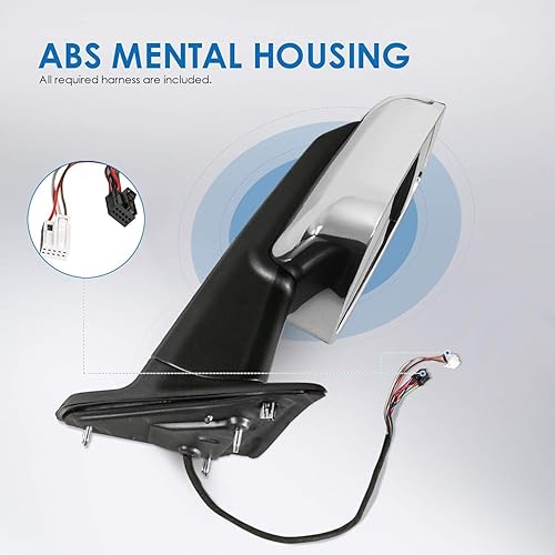 Miniatura 12 de MOSTPLUS Espejo de remolque con calefacción eléctrica compatible con Dodge Ram 1500 2500 3500 1999 2000 2000 2001 2002 con telescopio Manul