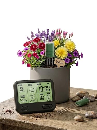 Soil Moisture Meter for Plants, Multi-Zone Wireless Soil Test Kit