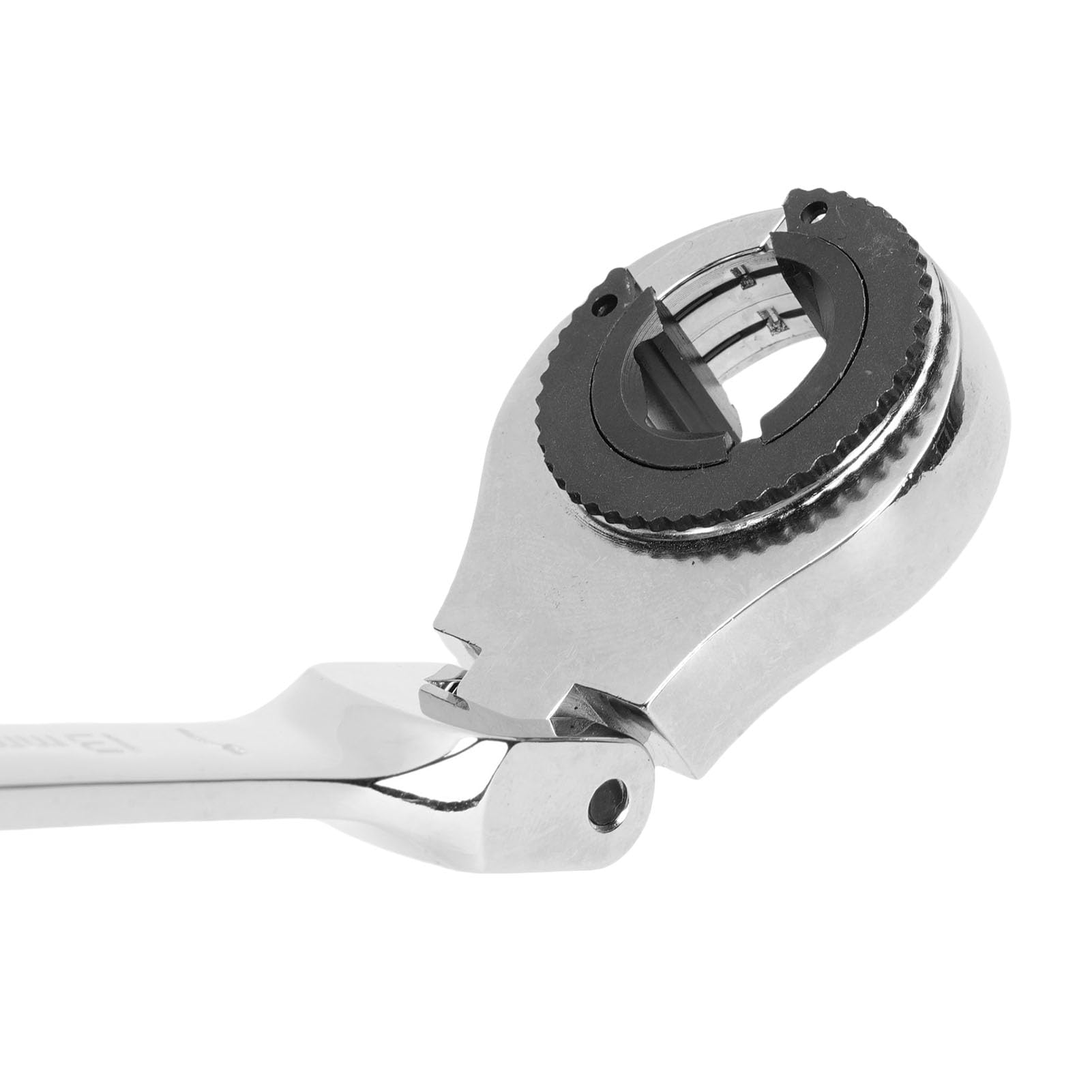 Juego de 5 Llaves de Carraca de Doble Boca con Cabezal Flexible, 10 11 13 14 17 mm Acero CR V 72 Dientes Ajustable a 180 Grados para Mantenimiento de Automóviles