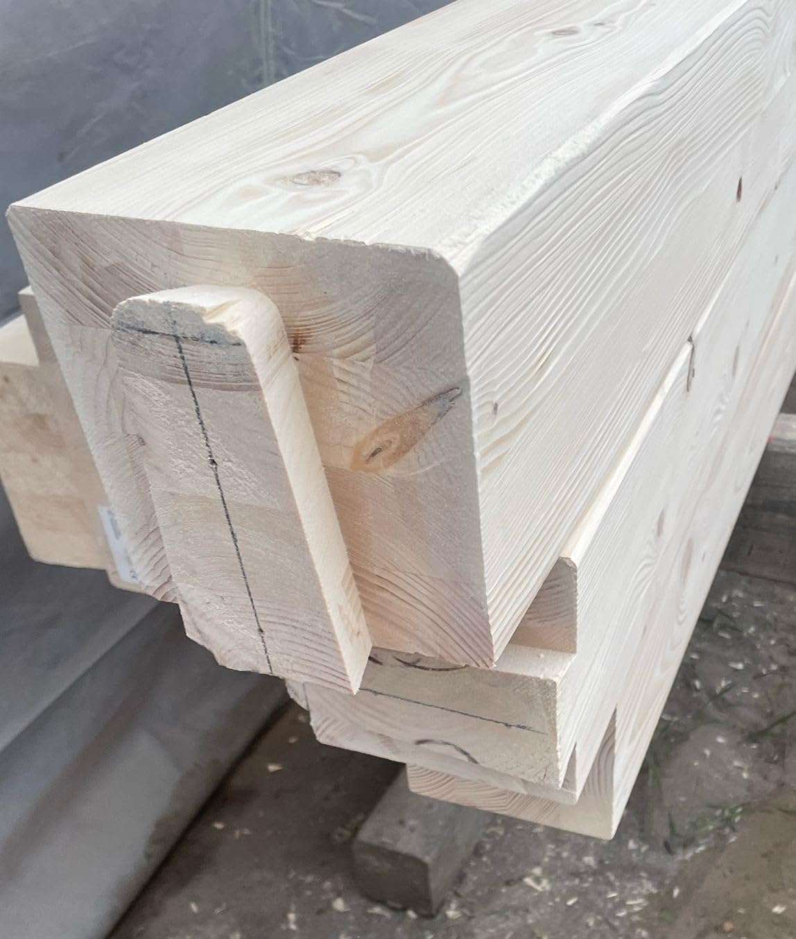 Dovetail joint milling template, complete, steel, 8 mm, custom-made to size Szablon do frezowania połączeń ciesielskich na jaskółczy ogon, komplet, stal, 8 mm, obsługa belek