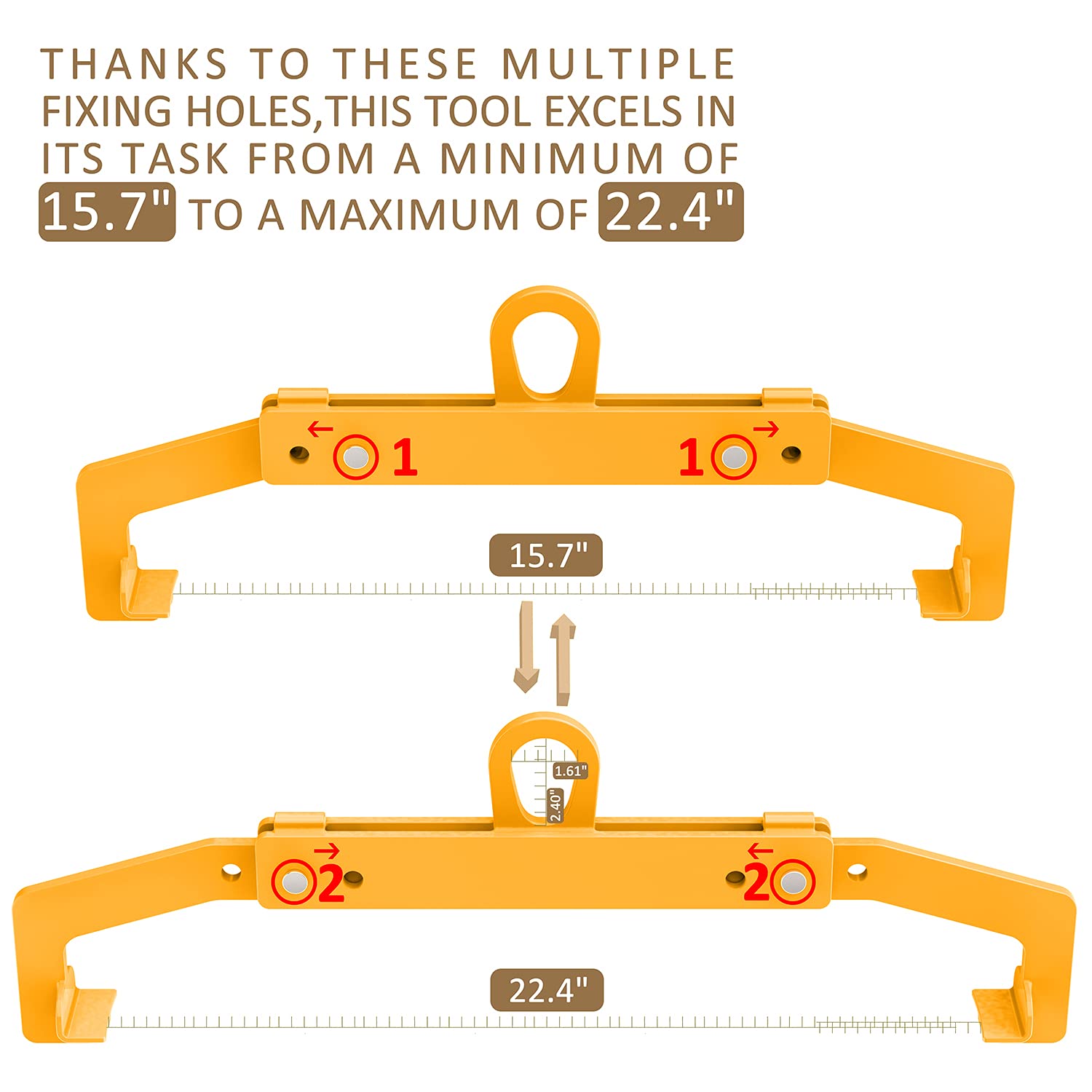 2022 Updated Vertical Drum Clamp - Drum Lifter for 55 Gallon Steel and Plastic Drums - One Clamp Fit All Drum - 1100 Lbs Capacity: Industrial & Scientific