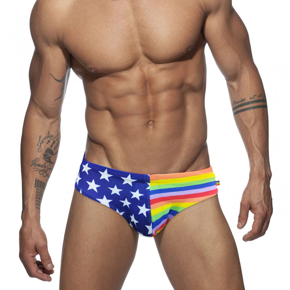 Men Push-Up Pad Swimming Briefs Padded Enlarge Sexy Swimwear Sunbath Surfing-image-0