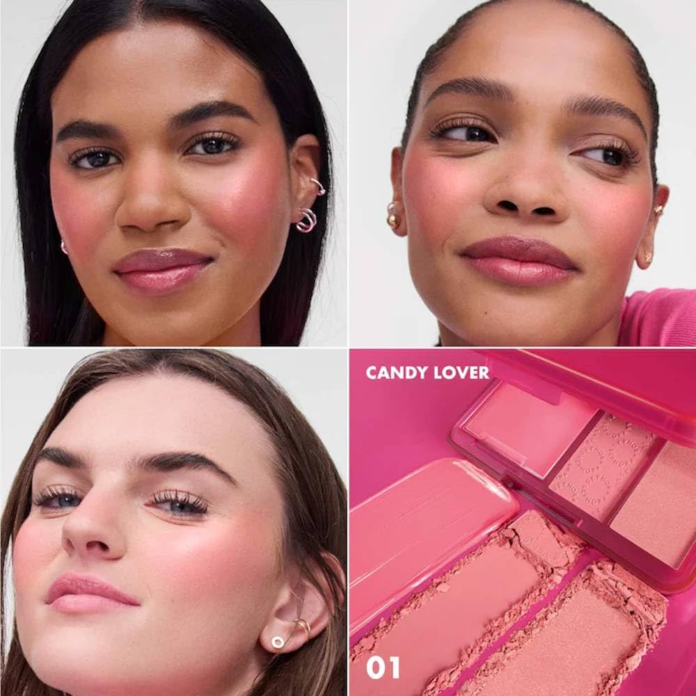 SEPHORA Colección Blush Cream & Powder Paleta – 01 Candy Lover – (Fresh Pink Blush Palette)