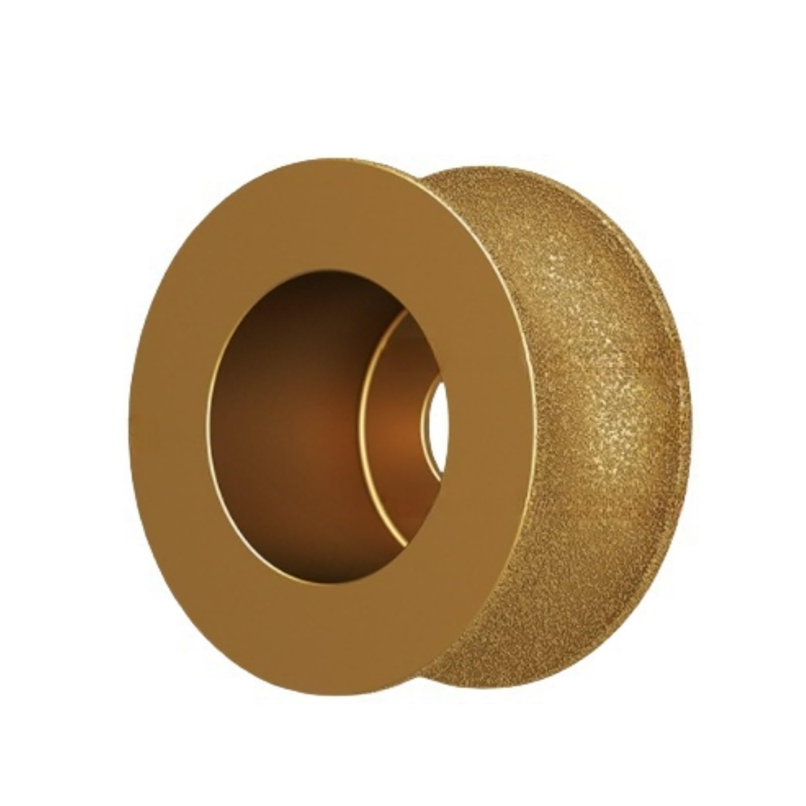 Mola abrasiva diamantata brasata sotto Vuoto a Secco da 75 mm, Diametro del Foro 10-50, Disco abrasivo for Marmo con Bordo Semi-bullnose(35mm)