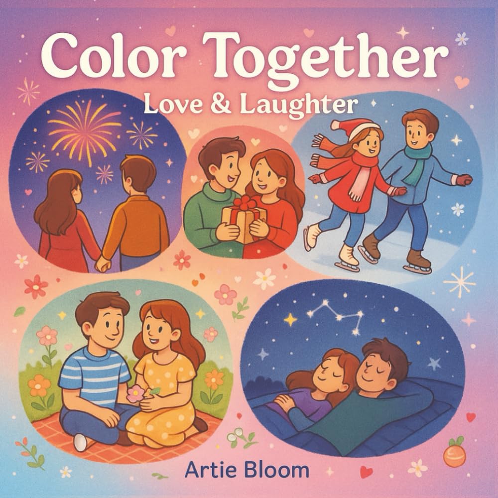 Color Together – Love & Laughter: A Romantic Coloring Book for Couples Who Love to Laugh, Relax, and Reconnect