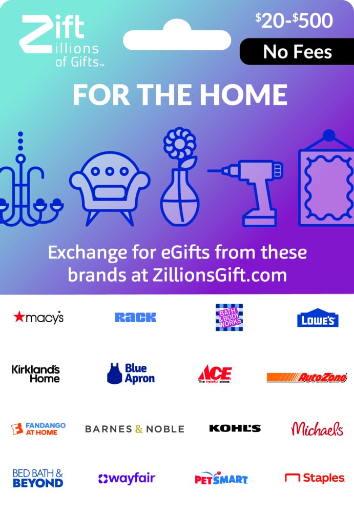 Zift Zillions of Gifts For the Home Shopping Physical Gift Card - $25